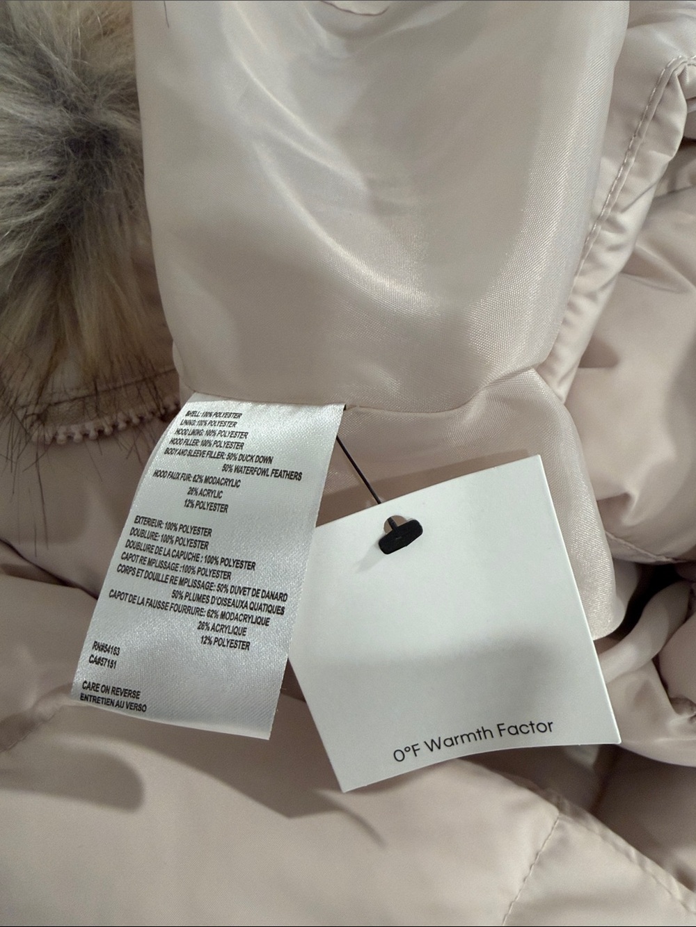Calvin Klein Quilted Puffer Jacket with Faux Fur Hood - Picture 7 of 8